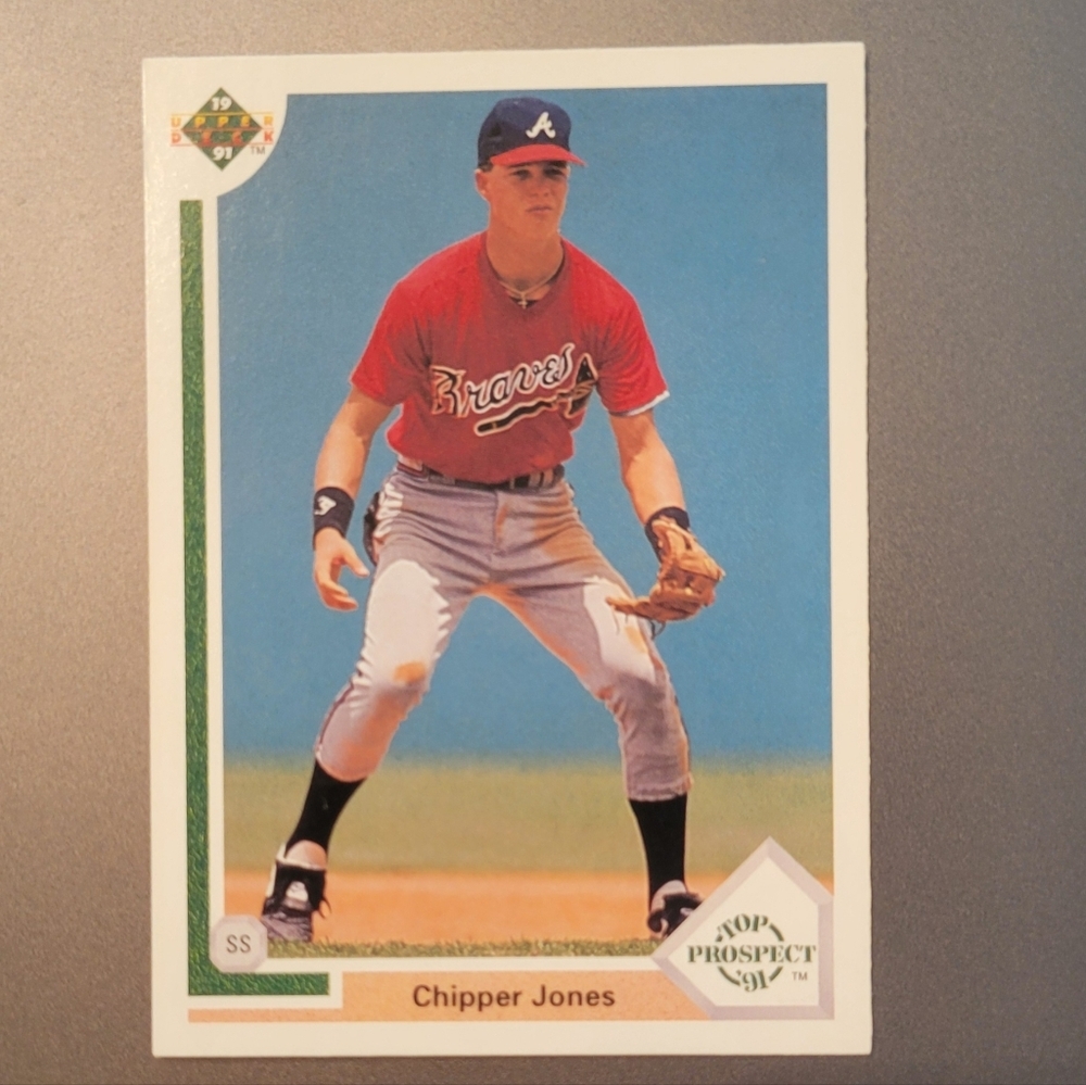 1991 Upper Deck Chipper Jones Top Prospect #55 RC Rookie Card Atlanta Braves